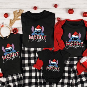 Merry Christmas Stitch Detailed Shirt, Gift For Christmas, Disney Christmas T Shirt, Christmas Is My Favorite, Stitch Christmas T Shirt