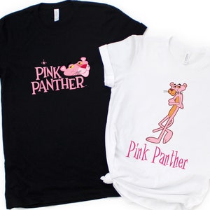 Personalized Pink Panther Family Shirts, Personalized Cartoon Kids Shirts, Custom Party Shirt, Birthday Shirt For Girl, Boy Birthday Shirts