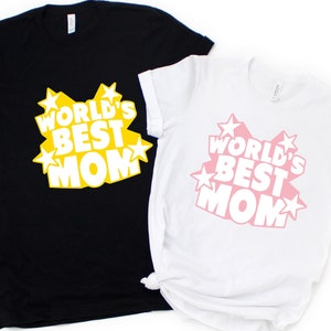 Custom World&#39;s Best Mom Mothers Day Shirt, Mother&#39;s Day World&#39;s Best Mom Graphic Tee, Mother&#39;s Day Short Sleeve Shirt, World&#39;s Best Mom Tee