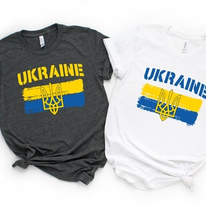 Stand With Ukraine Anti War Shirt, Support Ukraine Short Sleeve Shirt, Custom No War Shirt, Trend Stop War Tee Shirt, Ukraine Flag Tee Shirt