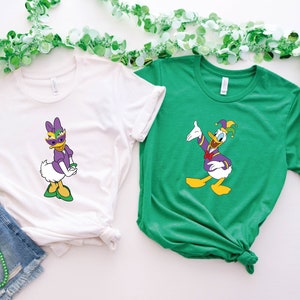 Custom Disney Mardi Gras Character T Shirt, Personalized Mardi Gras Day Tee, Disney Short Sleeve Shirt, Mardi Gras Gifts, Louisiana Shirt