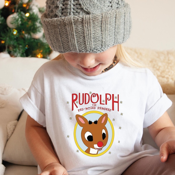 Christmas Rudolph Cute Shirt, The Red Nosed Reindeer Shirt, Christmas Is My Favorite, Kids Christmas T Shirt, Christmas Short Sleeve Tee