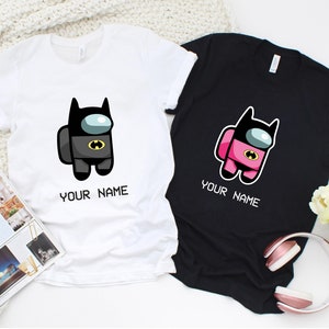 Trend Among Us Short-Sleeve Shirts, Custom  Among Us Shirts, Personalized Among Us Game Unisex Shirt, Custom Among Us Character  T-Shirt