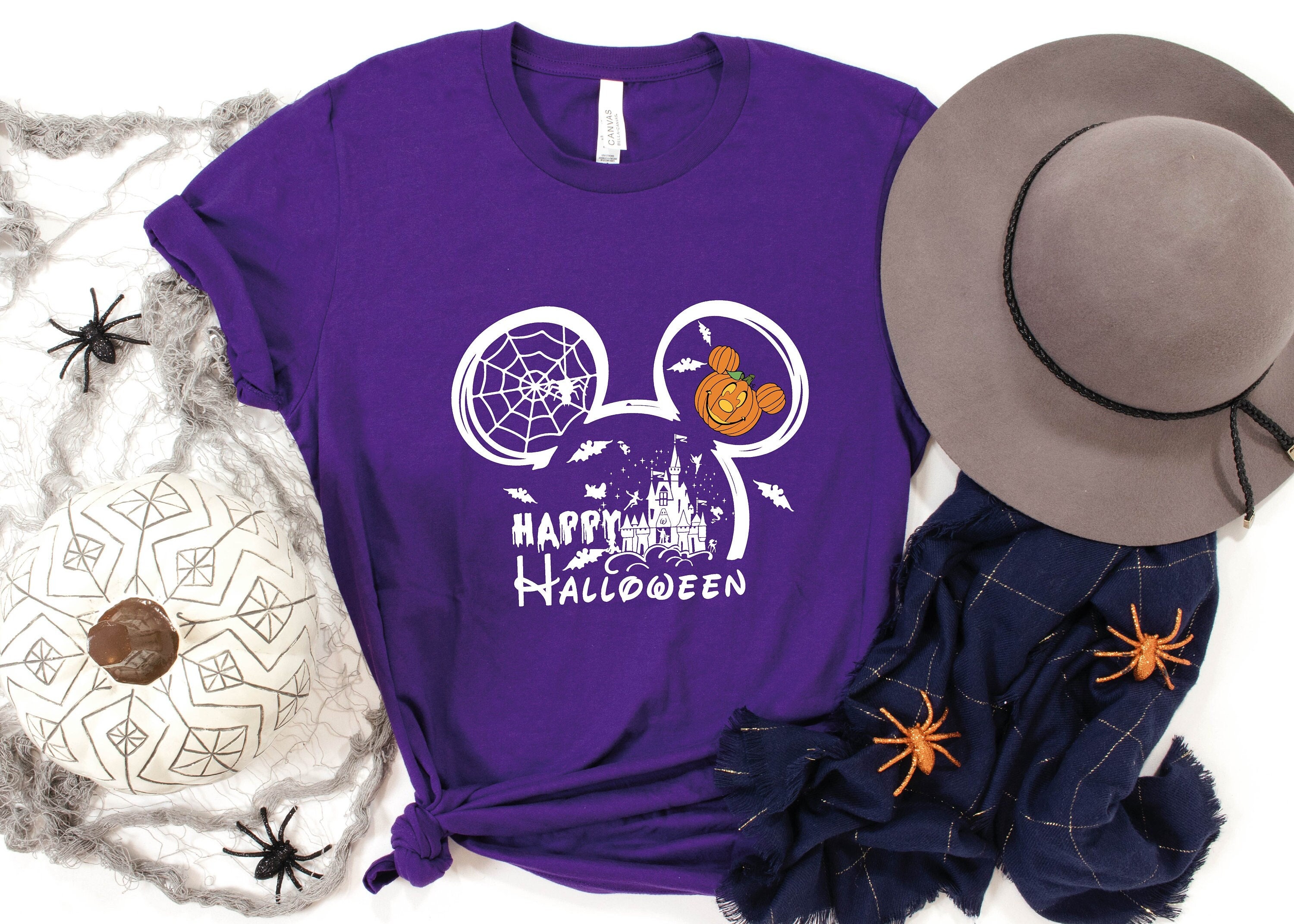 Discover Disney Happy Halloween T Shirt, Cute Disney Mickey Ears Shirt, Halloween Costume T-Shirts