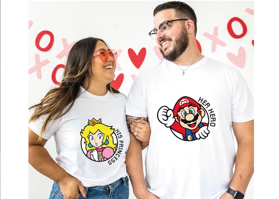 Princess Peach Shirt Super Mario Valentine's Day I Love Yoshi