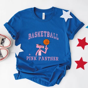 Pink Panther Family Shirts, Basketball Pink Panther Shirts, Custom Party Shirt, Sport Shirt For Girl, Boy Sport Shirts, Pink Panter shirt