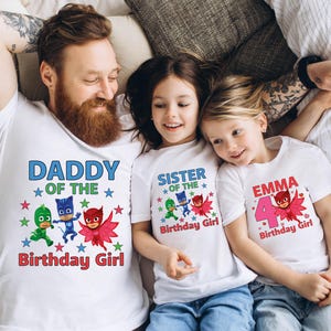 T-shirt pyjama, op maat gemaakt feestshirt voor meisje of jongen, It's My Birthday Boy-shirt, familieshirt, feest, feestvarken