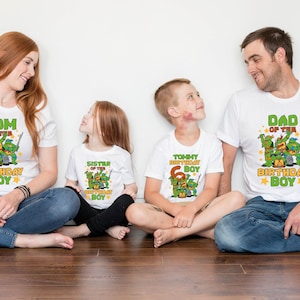 Ninja Turtle verjaardagsshirts, Turtle Birthday Party, aangepaste familie bijpassende ninja Turtle verjaardagsshirt, Ninja Turtles verjaardagsshirt