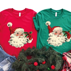 Vintage Santa Claus Christmas Shirt, Vintage Christmas Shirt for Women, Vintage Santa Shirt, Christmas Shirt Family, Christmas Gifts, Santa