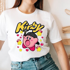 Cool Kirby Shirt, Kirby Long Sleeve Shirt, Kirby Hoodie, Kirby Kids Shirt, Fighting Kirby Nintendo Fan Tee Shirt, Gamer Gift Gaming