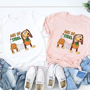ABS Of Steel Slinky Dog Shirt, Toy Story Funny Shirt, Great Disney Gift Ideas Men Women, Toy Story Slinky Dog Shirt, Funny Disney Shirt