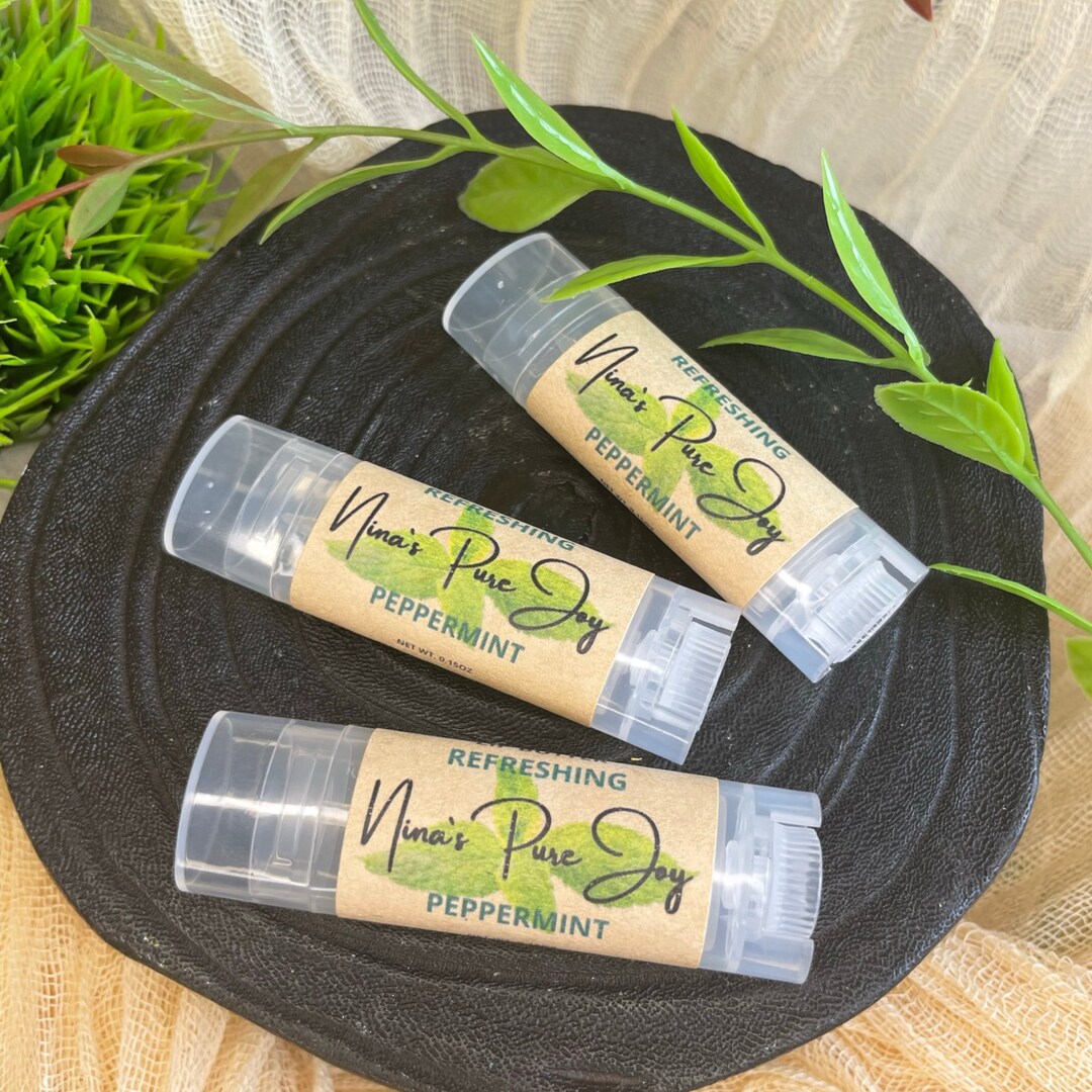 Organic Lip Balm Natural Lip Butter Lip Moisturizer Etsy