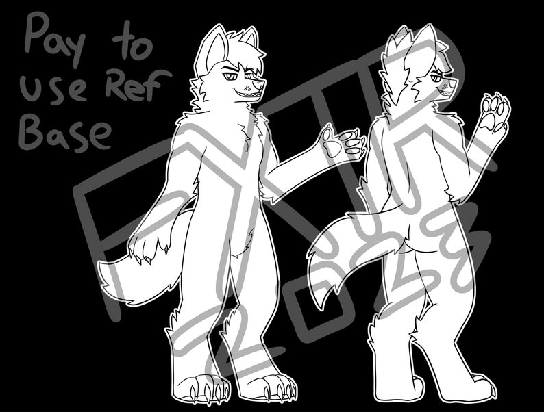 Male Wolf Fursona Reference Sheet Base PNG File Etsy Male Wolf Fursona Reference Sheet Base PNG File Etsy