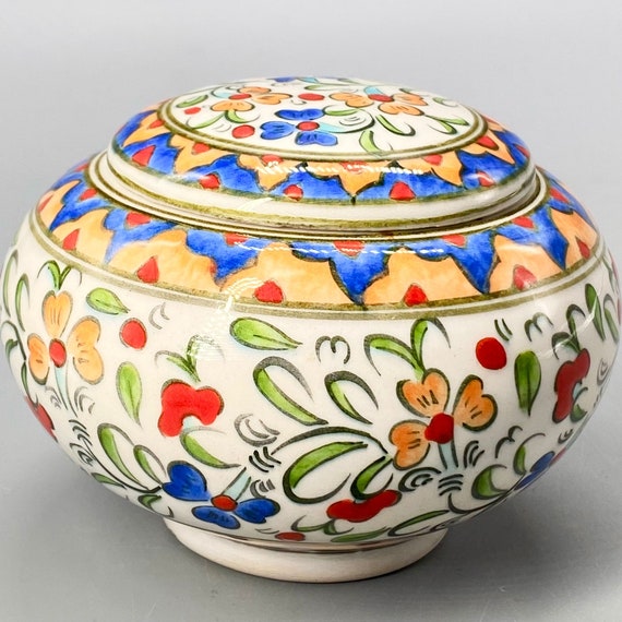 Vintage, Turkish, porcelain, hand painted, signed… - image 2