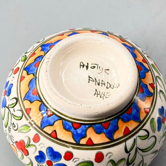 Vintage, Turkish, porcelain, hand painted, signed… - image 7