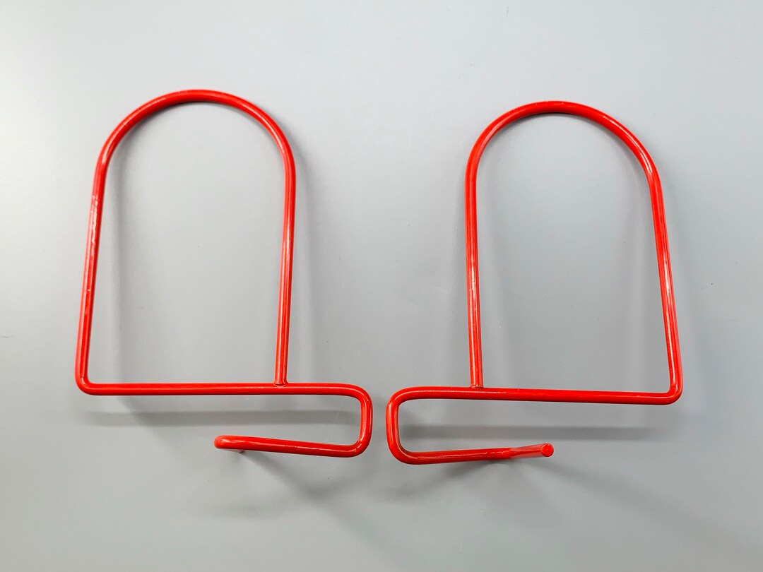Ikea Flit Set of Two Bookends Book Ends Red Metal Design Vintage 80's