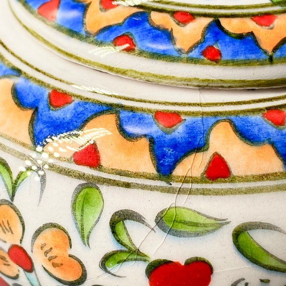 Vintage, Turkish, porcelain, hand painted, signed… - image 5