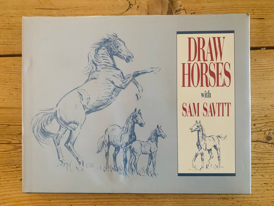 Draw Horses With Sam Savitt Vintage Book Hardback How to Etsy