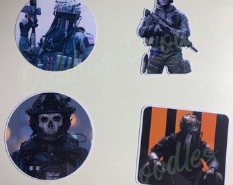 Call of Duty: MW2 2022 GHOST Simon Riley Laminated 3 inch Sticker [Homemade]