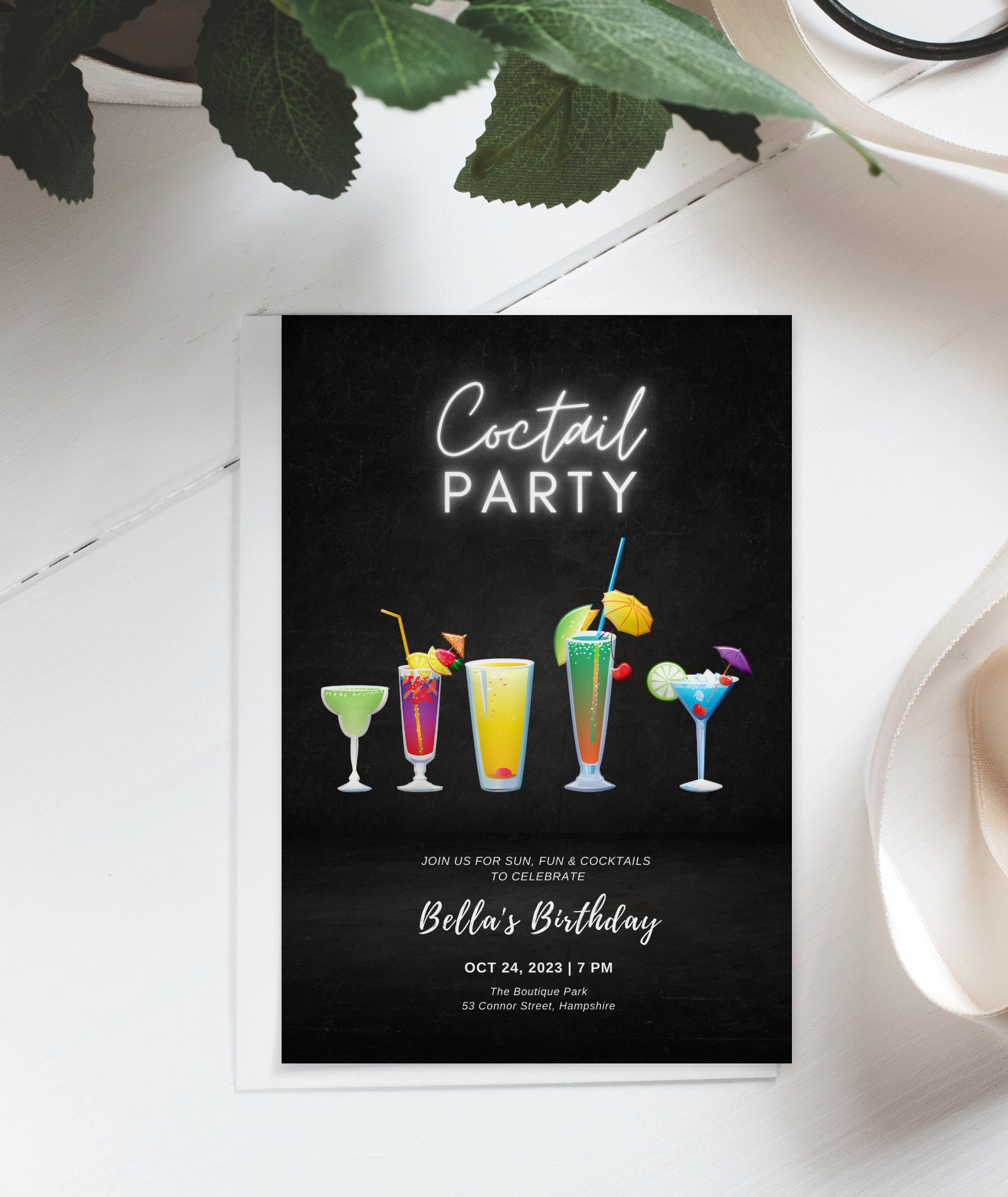 printable-cocktail-party-invitations-neon-drinks-party-invitation-summer-soiree-invite-happy-hour-birthday-invitation-editabletemplate-etsy