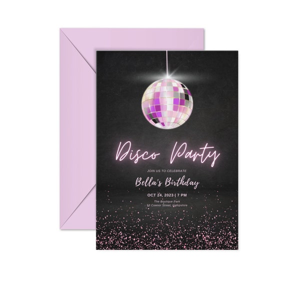 Minkocards Lot De 12 Cartes D'invitation Pour Anniversaire, Mariage, Anniversaire D'enfant, Discothèque, Garçons, Filles, Adolescents, Adultes