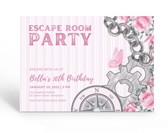Printable Escape Room Invitations - Etsy