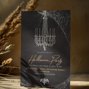 Costumes and Cocktails Invite.