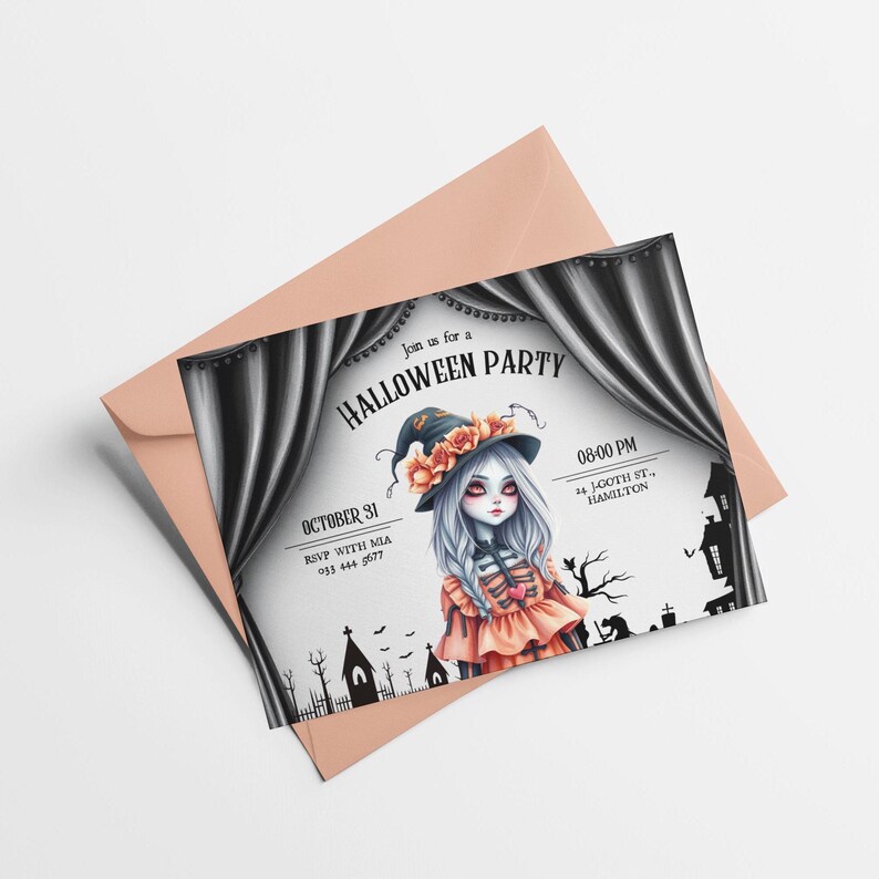 Pastel Goth Invitations, Printable Cute Goth Invitations, J-goth ...
