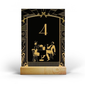 Great Gatsby, Glitz, Art Deco Tischnummern / Printable PDF