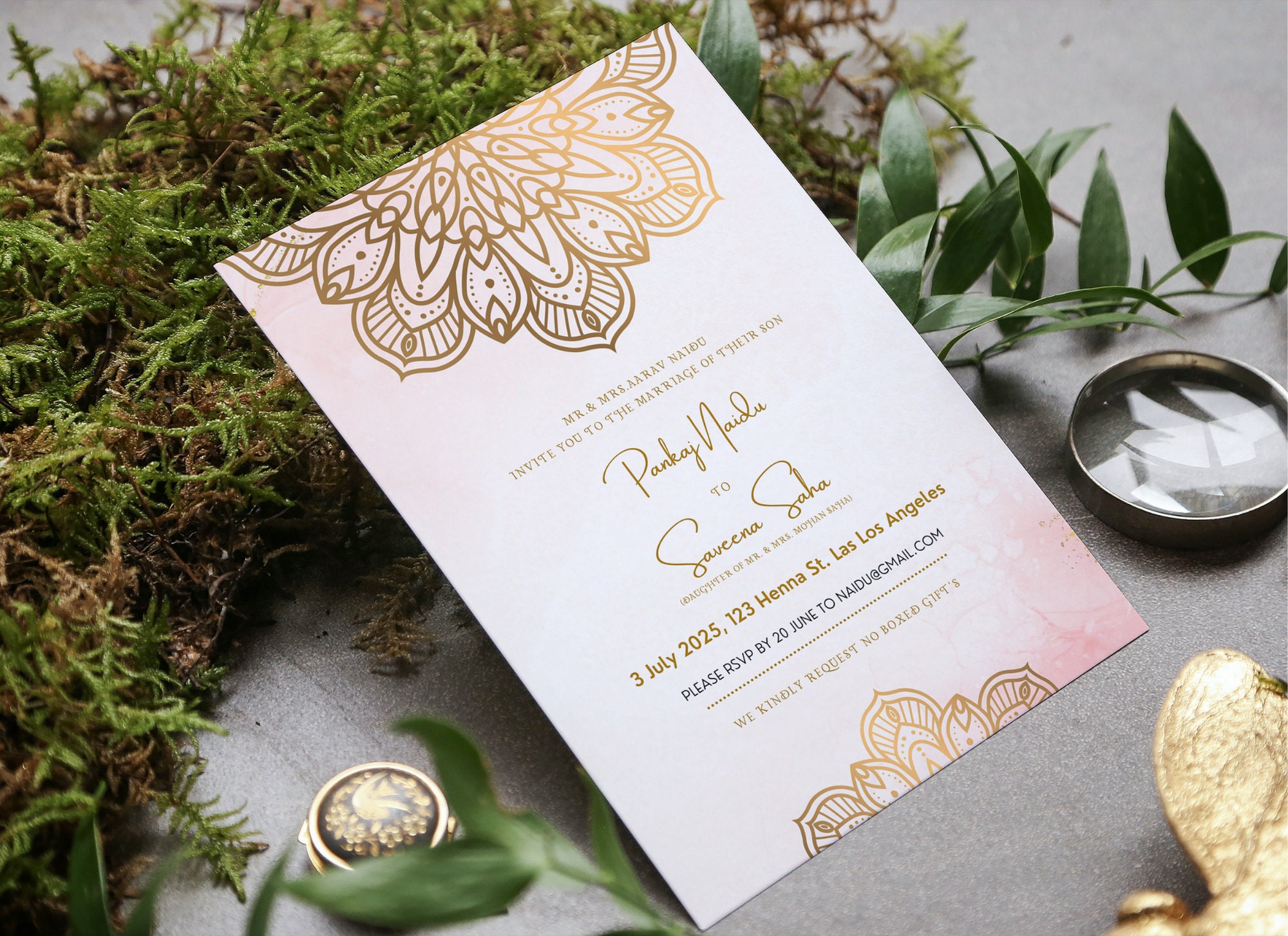 Conjuntos de invitaciones de boda india, invitación de boda hindú,  invitaciones de boda india, plantilla de boda india imprimible, PLANTILLA  EDITABLE. - Etsy México, image size:2000x1454