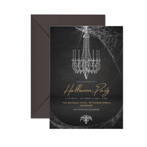 Elegant Halloween Invitations