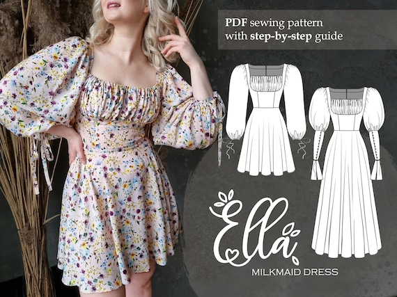 Milkmaid style dress sales
