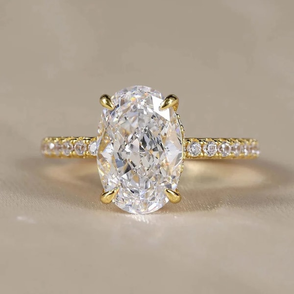 Cubic Zirconia Engagement Ring - Etsy