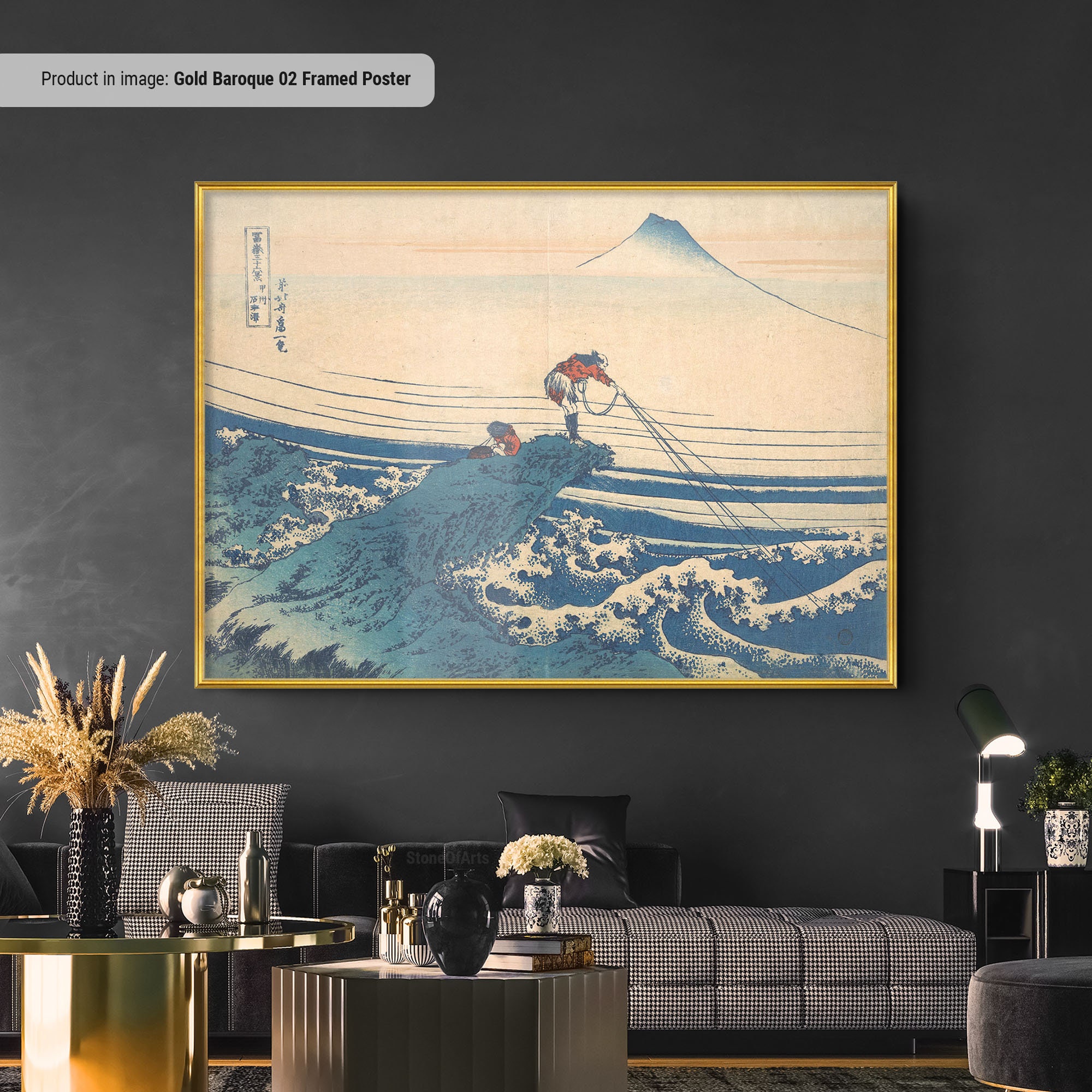 kitayanページ！ Kajikazawa in Kai Province: Hokusai Japanese Print (canvas or