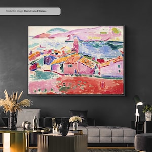 Henri Matisse View of Collioure Canvas/Poster Art Reproduction, Abstract Wall Art Print, Modern Art Painting, Expressionism Art Print