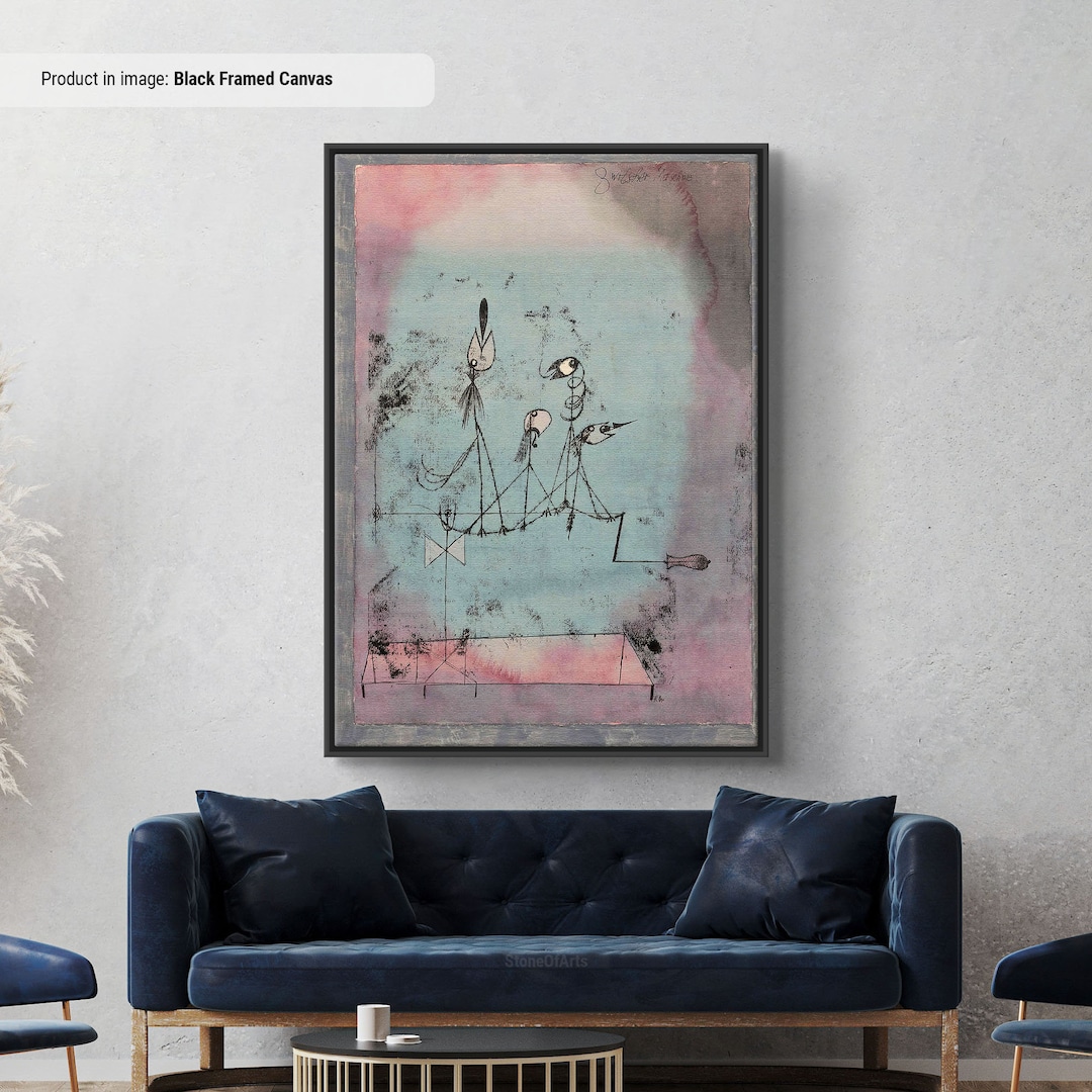 Paul Klee Twittering Machine Canvas/poster Art Reproduction, Abstract ...