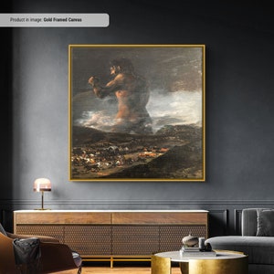 Francisco Goya The Colossus Canvas/Poster Art Reproduction, Classic Wall Art, Classic Art Spanish Romanticism Painting