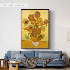 Vincent van Gogh Sunflowers 1889 Canvas/Poster Art Reproduction, Impressionism Wall Art, Modern Art Painting