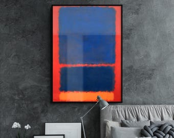Mark Rothko Blue Orange Red Reproduction, Abstract Expressionist