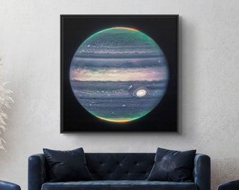 James Webb Telescope Jupiter Image, Canvas/Poster Art