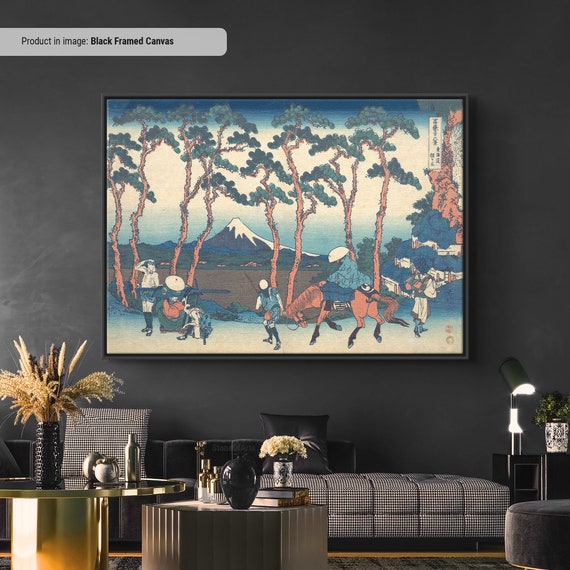 Japanese Wall Art Print: Hokusai Hodogaya on Tōkaidō - Ukiyoe Style