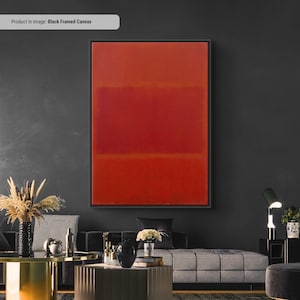 Mark Rothko Rot und Orange Leinwand / Poster Kunst Reproduktion, Rothko Reproduktion, Abstrakte Leinwand Wandkunst, Moderne Kunst Expressionismus Malerei