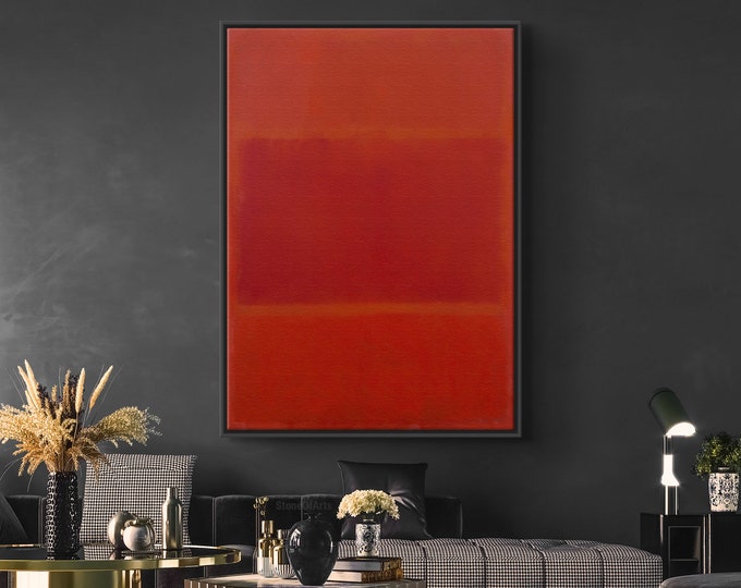 Mark Rothko Orange and Pink Canvas_poster Art Reproduction, Rothko