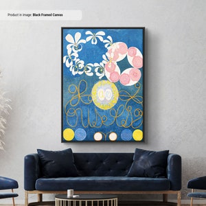 Hilma af Klint No 1 Childhood Canvas/Poster Art Reproduction, Abstract Wall Art Print, Modern Art Painting, Abstract Art Poster