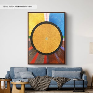 Hilma af Klint Altarpiece No 3 Canvas/Poster Art Reproduction, Abstract Wall Art Print, Modern Art Painting, Abstract Art Poster