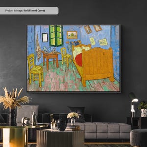 Vincent van Gogh Bedroom in Arles Canvas/Poster Art Reproduction, Impressionism Wall Art, Modern Art Painting