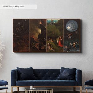 Hieronymus Bosch Polyptych Print - Gothic Renaissance Wall Decor