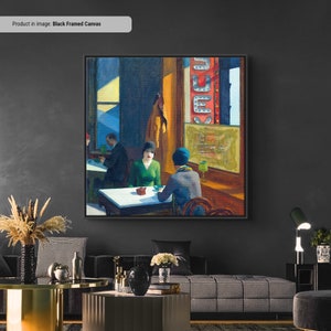 Edward Hopper Chop Suey Canvas/Poster Art Reproduction, Abstract Wall Art Print, Modern Art Painting, Realism, Modernism, American Art