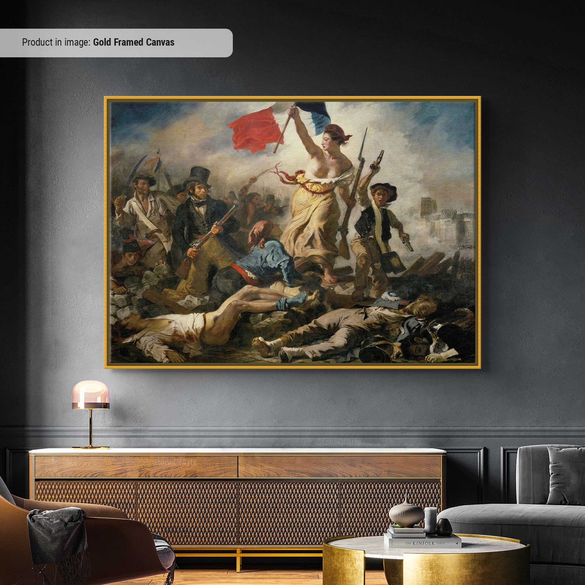 Liberty Leading the People Print: Historic French Art (Canvas or