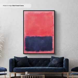 Reproduction sur toile/affiche bleu de Mark Rothko, Reproduction de Rothko, art mural abstrait sur toile, peinture expressionnisme Art moderne